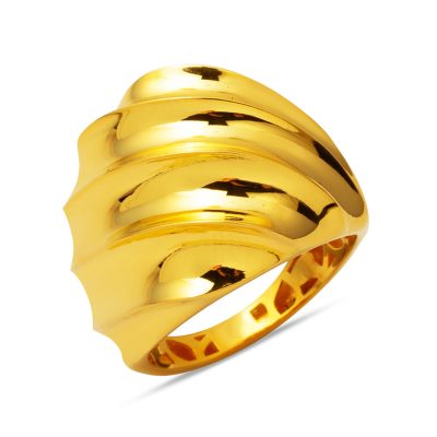 22K Twisted Gold Ring