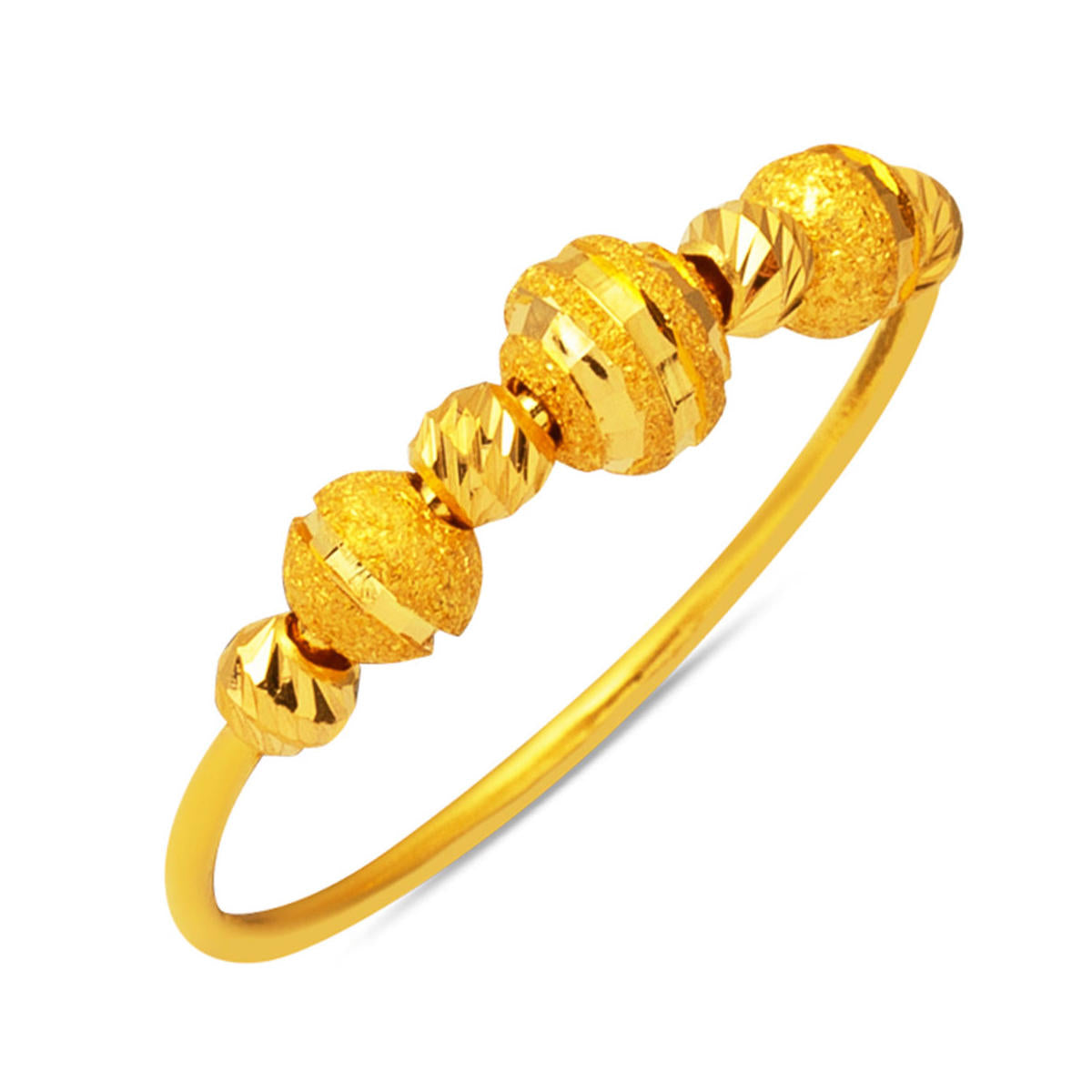 Kalemli Boules Tekli 22 Carats Or Bague