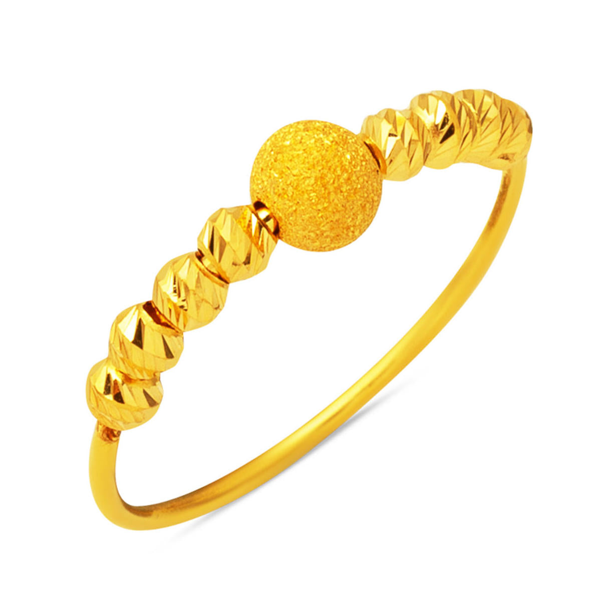 Kumlu Boules Boules 22 Carats Jaune Or Bague