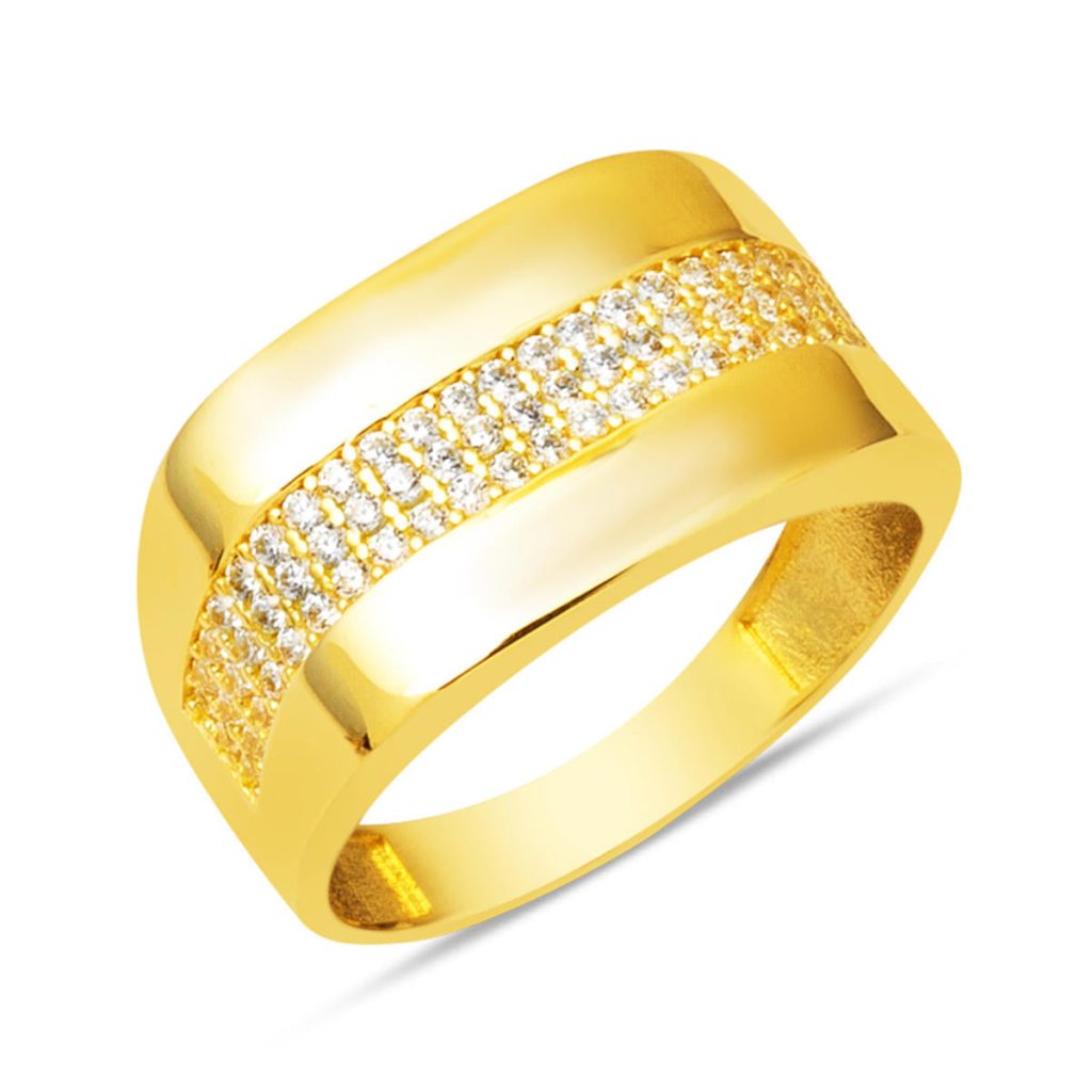 Filigree Şövalye Model 14 Karat Gold Ring