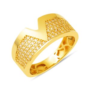 Ve Model Gold Ring 14 Karat