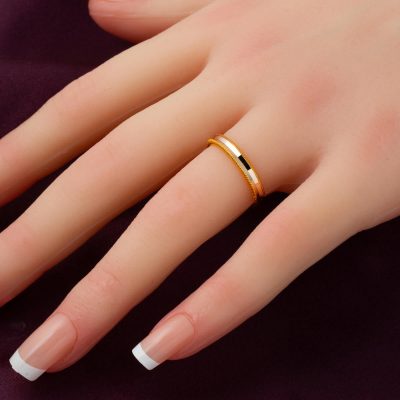 Ajda 14K Plain Gold Ring - 14K - 1.64g - EZ Gold