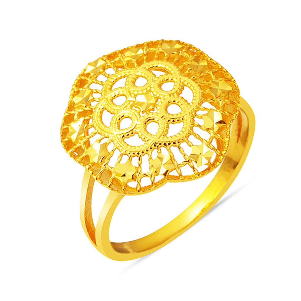 Yaşam Gülü 14 Carats sans Pierre Or Bague