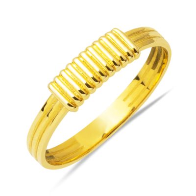 Magne 14 Carats sans Pierre Minimal Or Bague