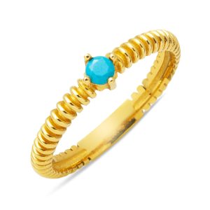 14 Karat Firuze with Stones Gold Ring