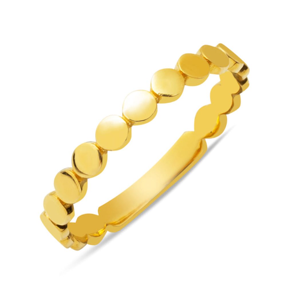 Point 14 Karat Minimalist Unisex Gold Ring