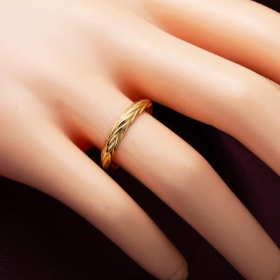 14K Wovenlü Design Gold Plain Ring - 14K - 1.5g - EZ Gold