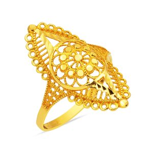 22 Karat Hint İşi Mekik Gold Ring