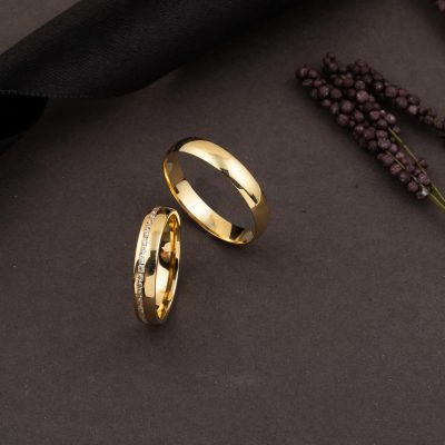 14K Tamtur with Stones Women's Gold Alyans - 14K - 3g - EZ Gold