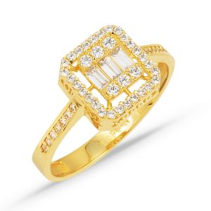 Yellow Gold Baguette Ring