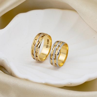 Dekor 14 Carats Or Femme Alyans Bague - 14K - 3g - EZ Gold