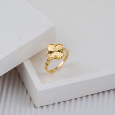 14K Clover Gold Ring - 14K - 3.21g - EZ Gold