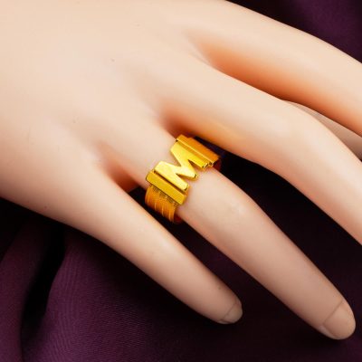 M Letteri 22K Trabzon Mesh Gold Ring - 22K - 7.25g - EZ Gold