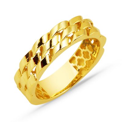 Rolex Design 14K Gold Ring