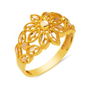 14 Karat Papatya Sade Gold Ring
