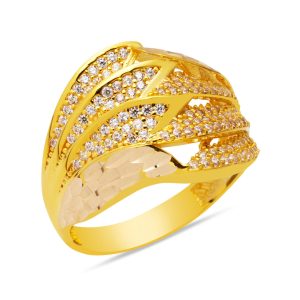 14 Carats Design avec Pierres Or Bague