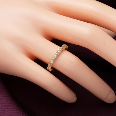 Row with Stones Yellow Gold Tamtur 14K Ring - 14K - 1.9g - EZ Gold