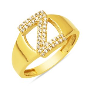 Z Letteri 14 Karat Women's Gold Ring