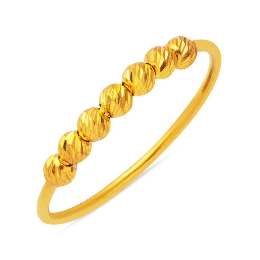 22 Karat Ball Women's Gold Ring