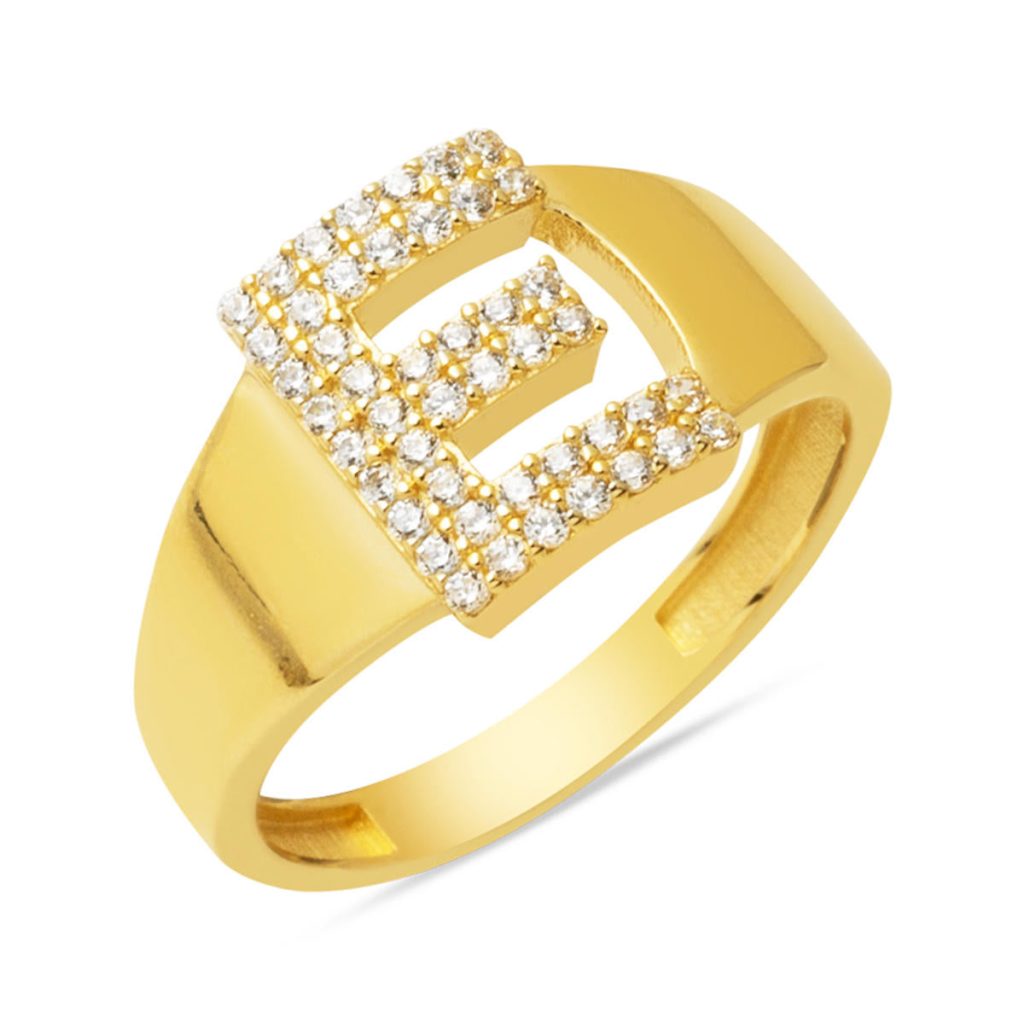 E Letteri Ring 14 Karat Yellow Gold