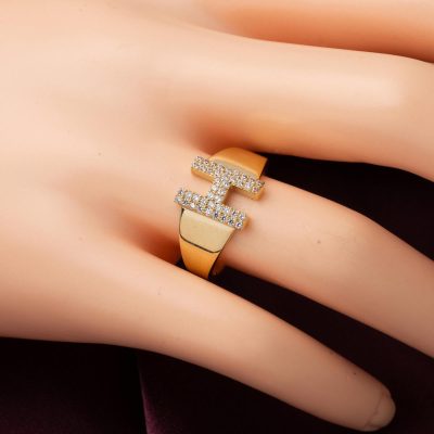 H Baş Lettrei Or Bague 14 Carats - 14K - 2.54g - EZ Gold