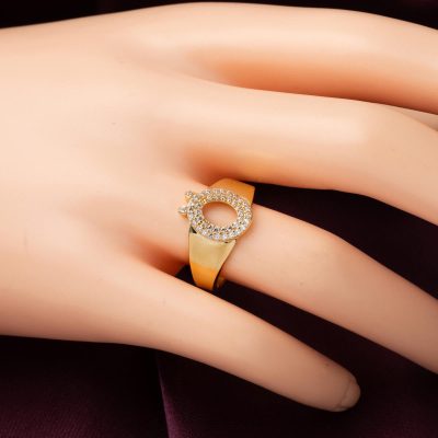 Ö Baş Letteri 14K Gold Ring - 14K - 2.7g - EZ Gold