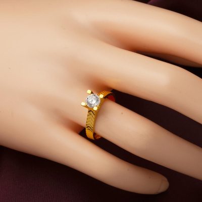 Çavuş 22 Carats Or Solitaire Bague - 22K - 3.5g - EZ Gold