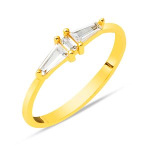 Baguetteli Yellow Gold 22 Karat Ring