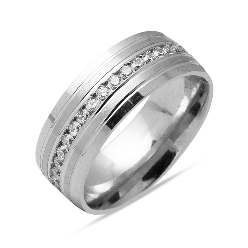 14 Karat White Gold with Stones Women's Wedding Ring Ring