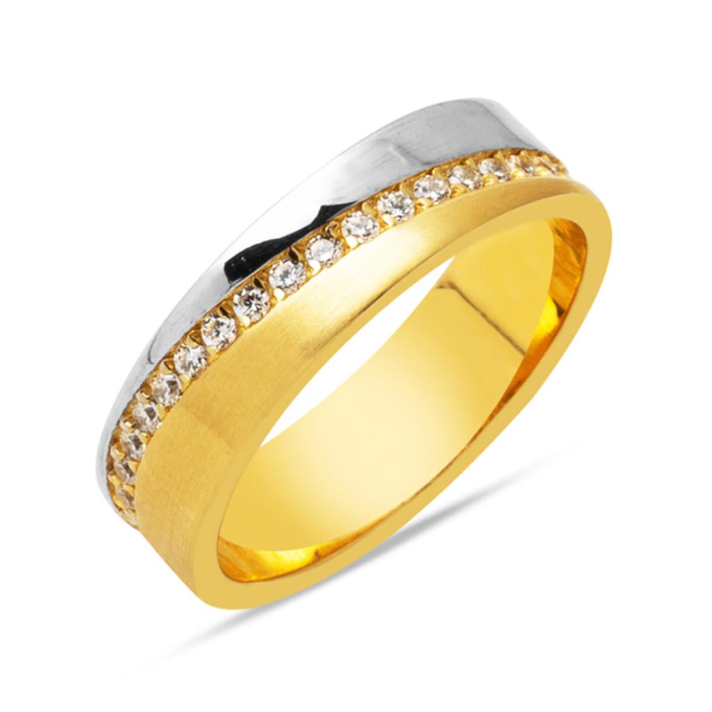 Modern Design Gold Women's Wedding Ring Ring