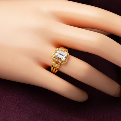 Kaburga Model 22 Carats Baguette Or Bague - 22K - 3.45g - EZ Gold