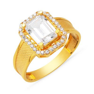 Maille Model 22 Carats Baguette Or Bague