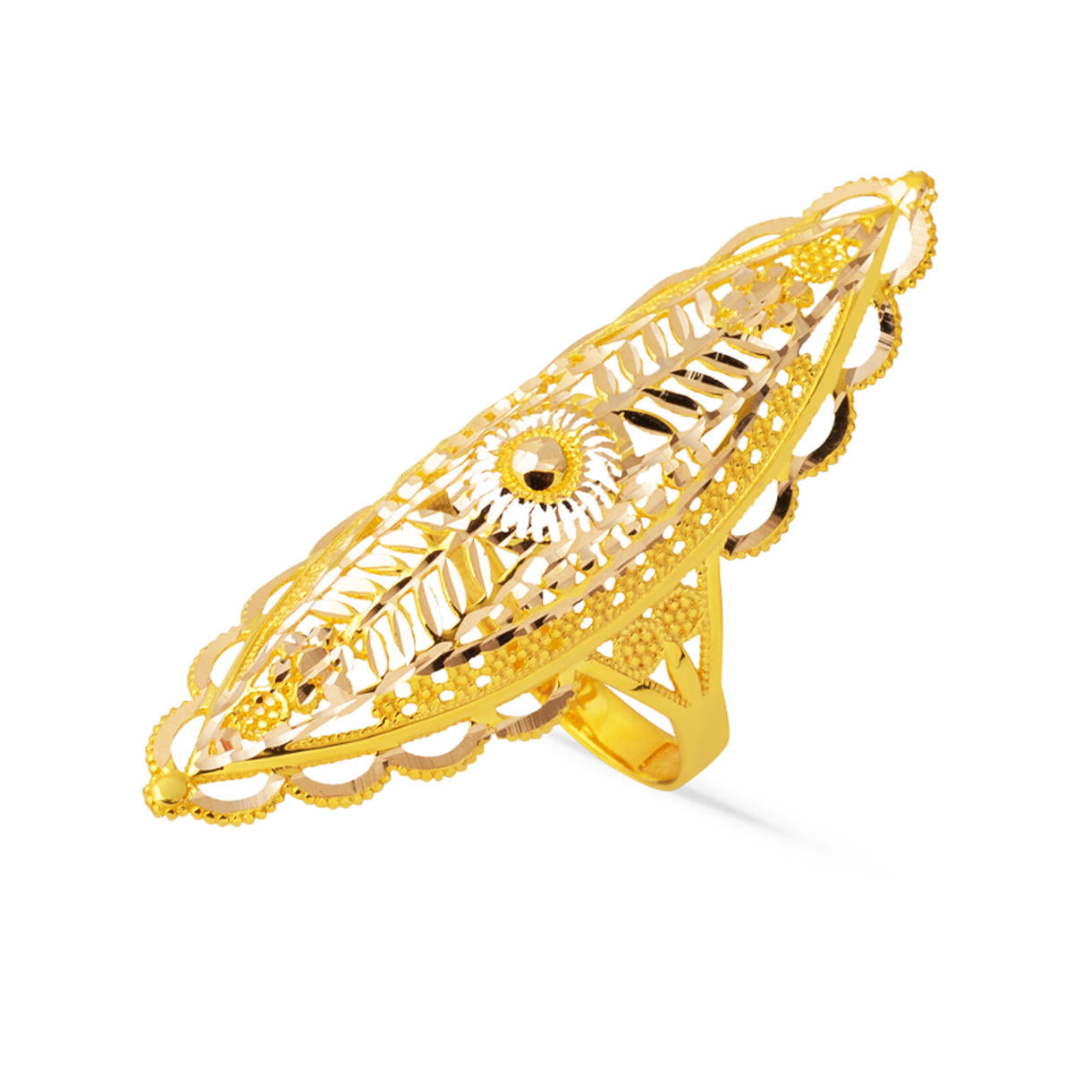 14 Karat Hint İşi Mekik Gold Ring