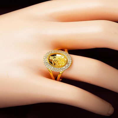 Osmanlı avec Monogramme 14 Carats Or Bague - 14K - 2.85g - EZ Gold