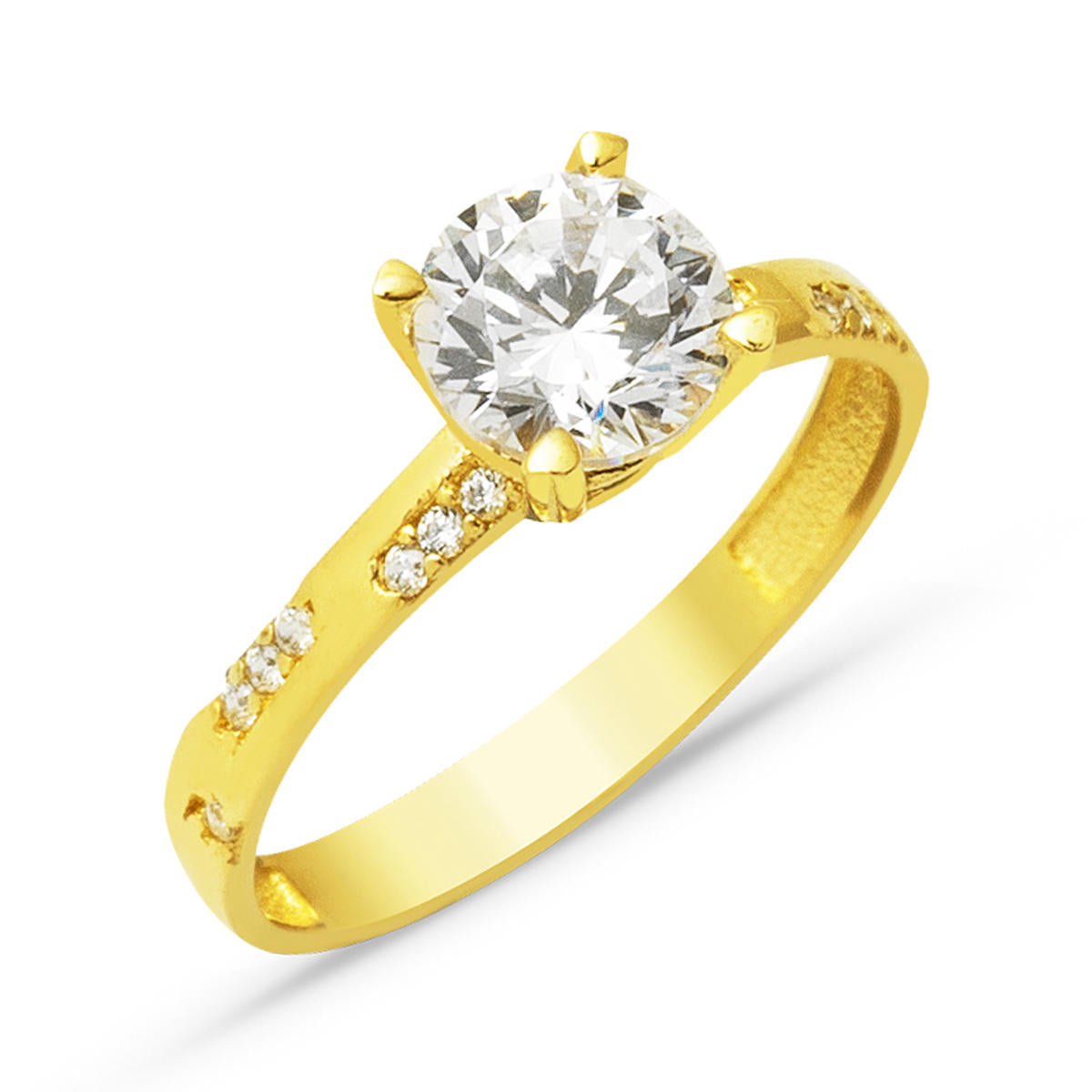 Solitaire 14 Karat Gold Ring