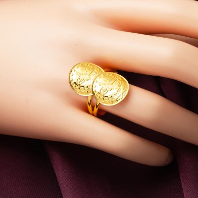 2 Çeyrek Reşatlı 22 Ayar Altın Yüzük - 22K - 5.5g - EZ Gold