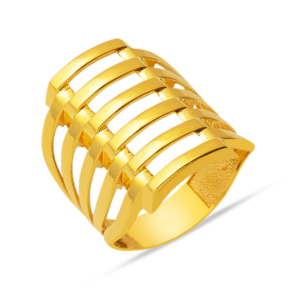 6 Row Kaburga 22 Karat Gold Ring