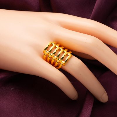 6 Sıra Kaburga 22 Ayar Altın Yüzük - 22K - 6.14g - EZ Gold