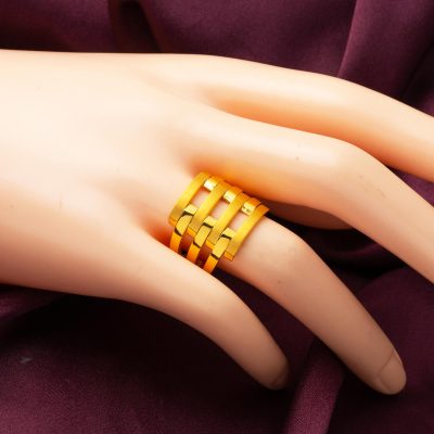 22 Ayar Kaburga Altın Yüzük - 22K - 10.08g - EZ Gold