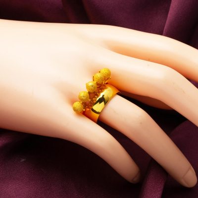 Alyanslı Dorika 22 Ayar Altın Yüzük - 22K - 6.63g - EZ Gold