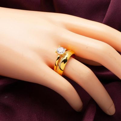 avec Alliance 22 Carats Solitaire Or Bague - 22K - 5.07g - EZ Gold