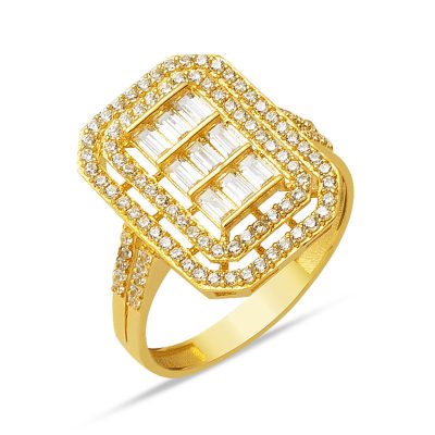 Altın Baguette Ring 14K