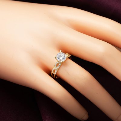 Sonsuzluk Tektaş 14 Ayar Altın Yüzük - 14K - 2.23g - EZ Gold