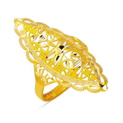 Hint İşi sans Pierre 14 Carats Or Bague