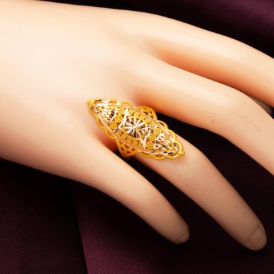 Hint Motifli sans Pierre 14 Carats Or Bague - 14K - 2.71g - EZ Gold