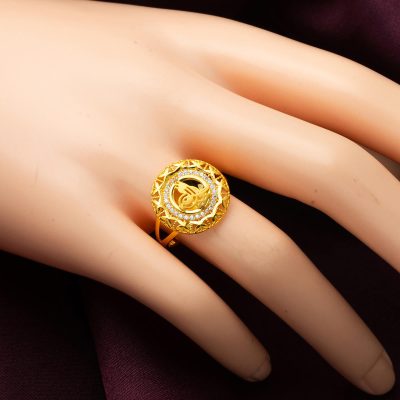 Sarı Or avec Monogramme 14 Carats Bague - 14K - 2.56g - EZ Gold