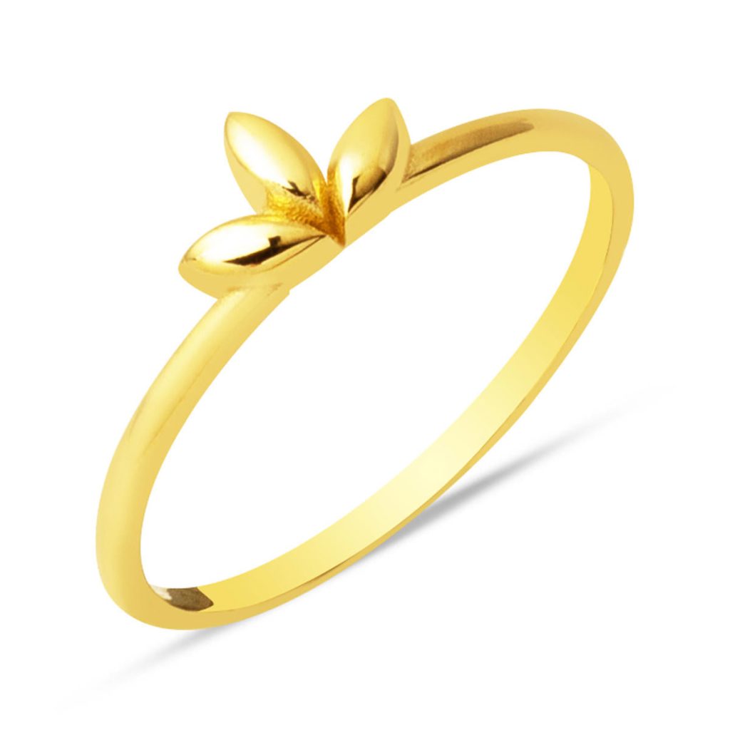 Minimaliste Tendance Design 14 Carats Or Bague