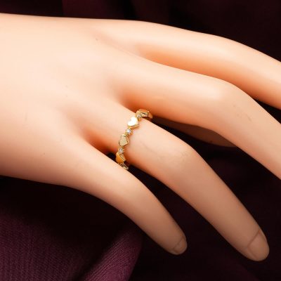 Minimal Kalp Tasarımlı 14 Ayar Altın Yüzük - 14K - 1.73g - EZ Gold