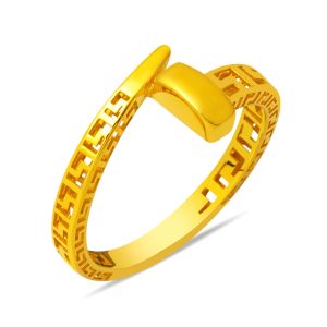 14 Carats Versage Çivi Or Bague