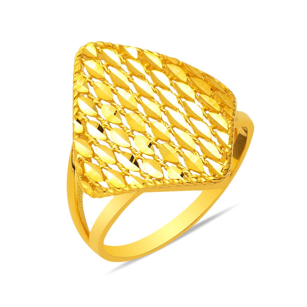 Yellow Gold Plain 14 Karat Ring
